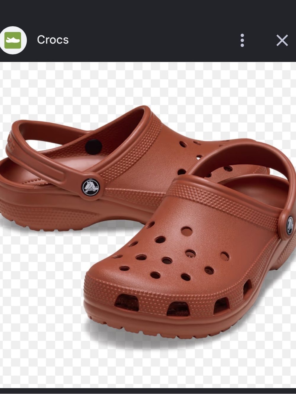 NWT CROCS Adult Classic Clog in Burnt Orange